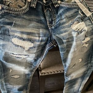 Rock revival jeans for men